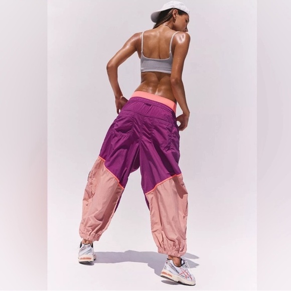 NWT FP Movement FreeThrow PantJogger Adjustable Waist Mulberry Plum OversizeXS•S - Picture 3 of 16